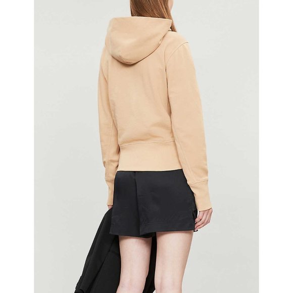 HELMUT LANG cotton-jersey hoodie sweatshirt SIZE M Women, XS Men - Picture 4 of 12